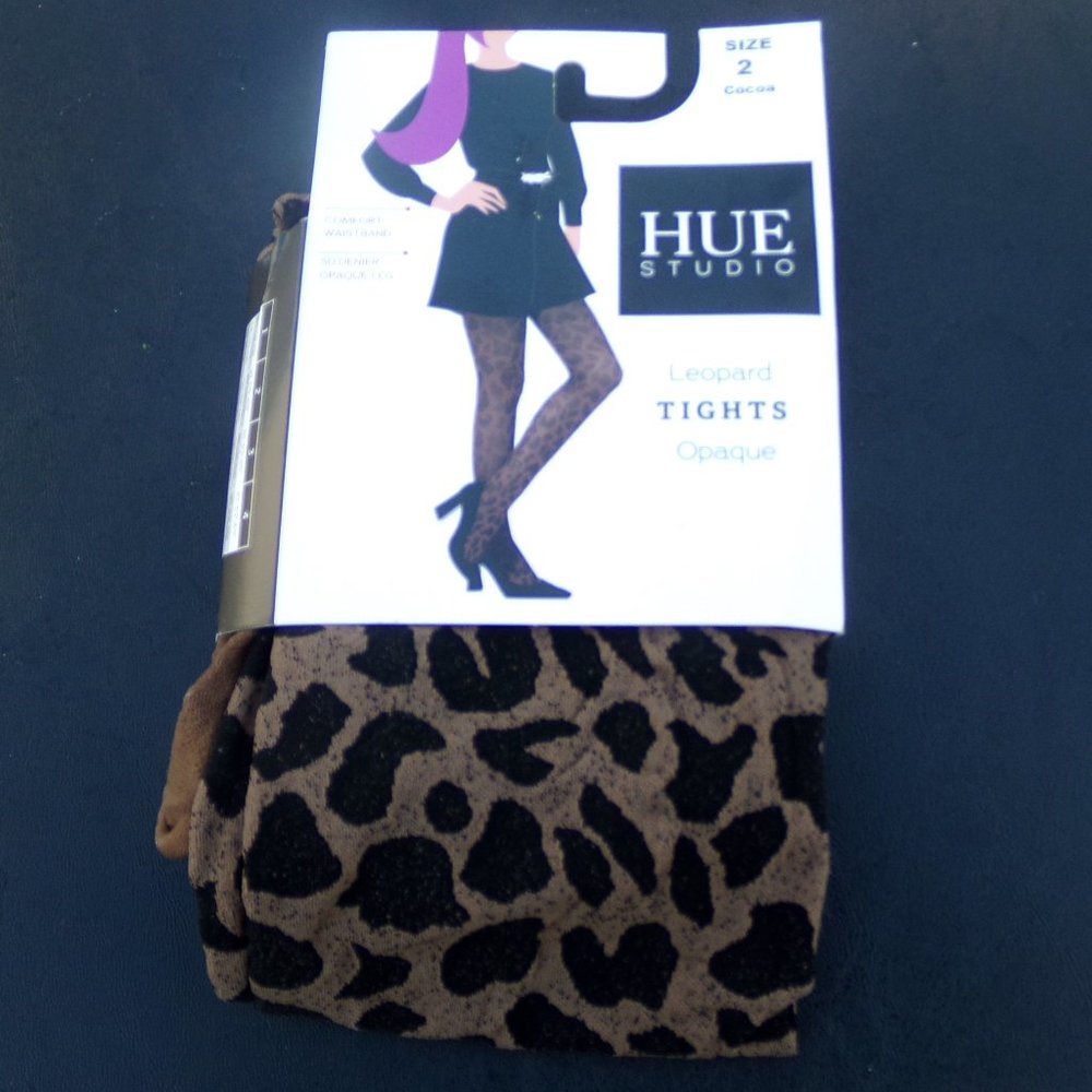 Hue Studio Leopard Opaque Tight